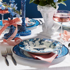 Marchesa Monarcha Porcelain 12-Piece Dinnerware Set, Blue