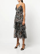 Tiered Printed Dress Marchesa