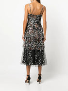 Tiered Printed Dress Marchesa