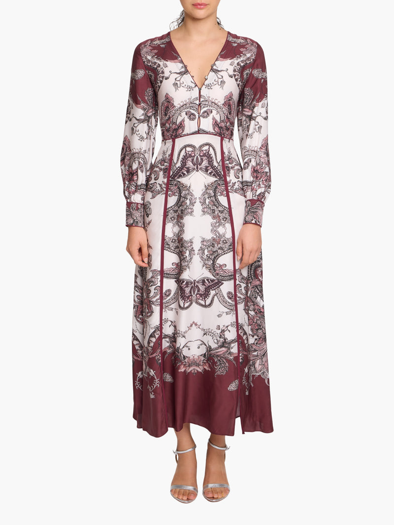 Corded Twill Midi Dress