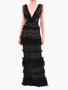 Chantilly Lace Tiered Gown