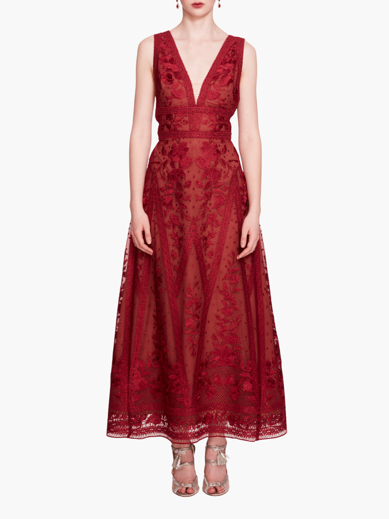 Spear Garden Midi Dress