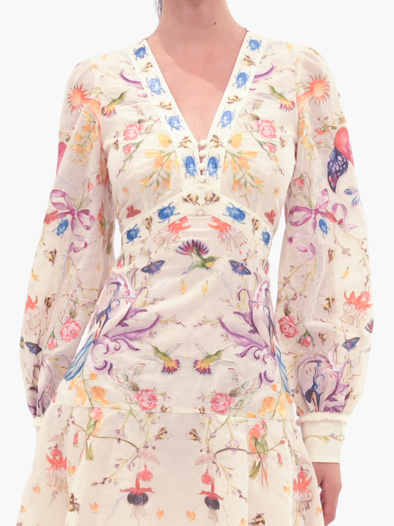 Threadwork Voile Mini Dress