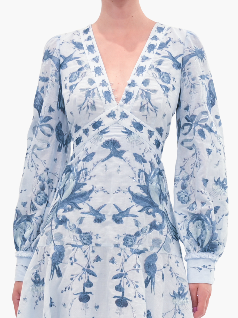 Threadwork Voile Mini Dress