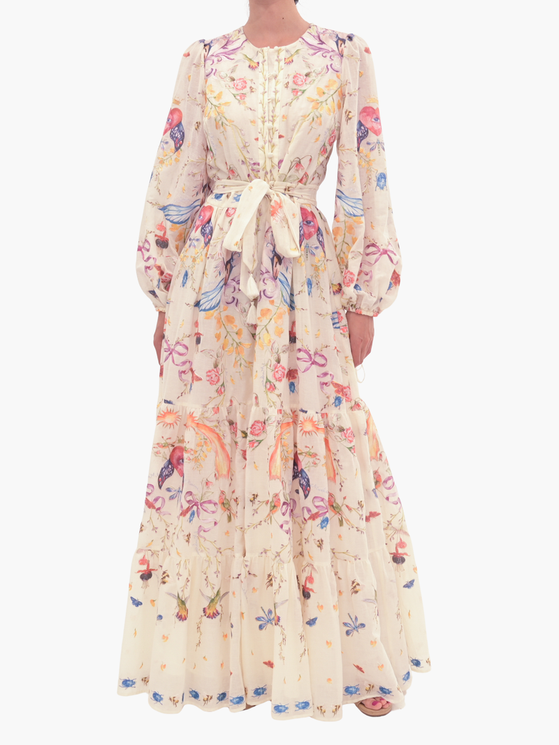 Threadwork Voile Maxi Dress