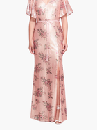 Lucca A-Line Flutter Sleeve Gown