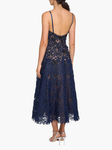 Vivarium Vines Lace Guipure A-line Midi Dress