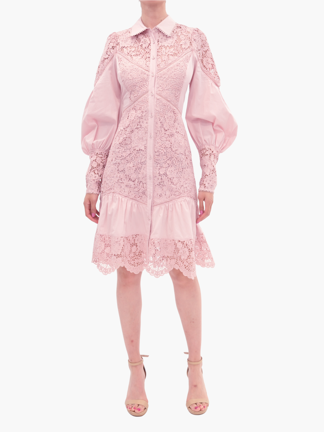 Lace Guipure Mini Dress