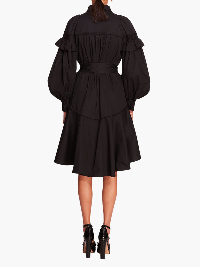 Laurel  Billowy Sleeve Midi Shirtdress