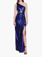 Side Cut-Out Foiled Gown