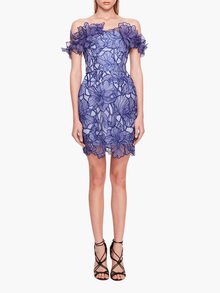 Iris Cutwork Mini Dress