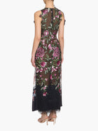 Marchesa Notte Embroidered Floral Midi Dress Marchesa Notte Embroidered Floral Midi Dress