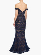Vivarium Vines Guipure Lace Off Shoulder Gown