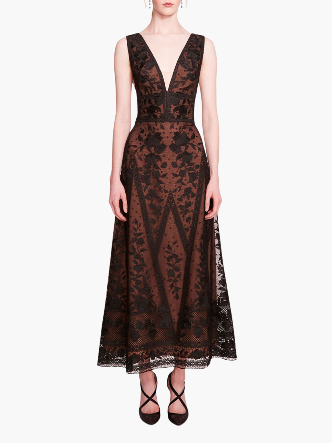 Spear Garden Midi Dress