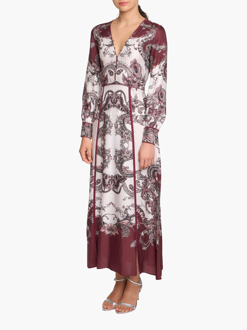 Corded Twill Midi Dress