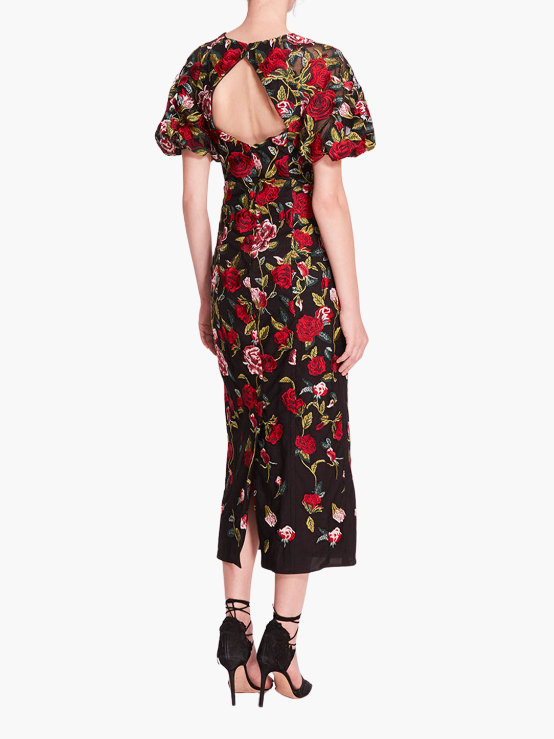 Roses Tulle Midi Dress