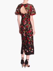 Roses Tulle Midi Dress