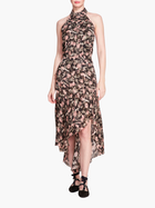 Magnolia Printed Viscose Halter Midi Dress