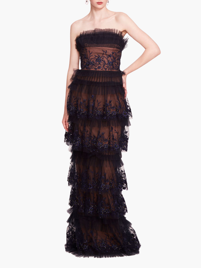 Vivarium Vines Guipure Lace Off Shoulder Gown | Marchesa Vivarium Vines Guipure Lace Off Shoulder Gown | Marchesa