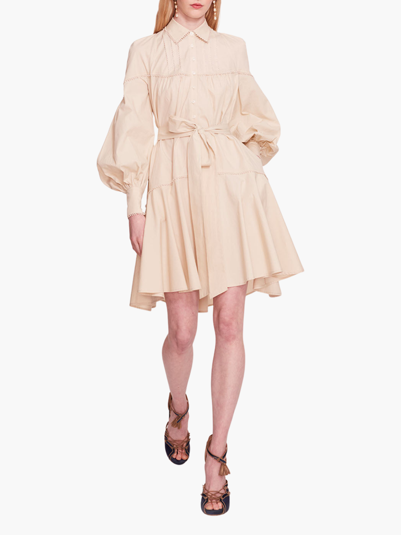 Poplin Mini Shirt Dress
