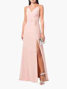 Sessa V-Neck Drape Gown