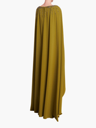 Embellished Cape Gown