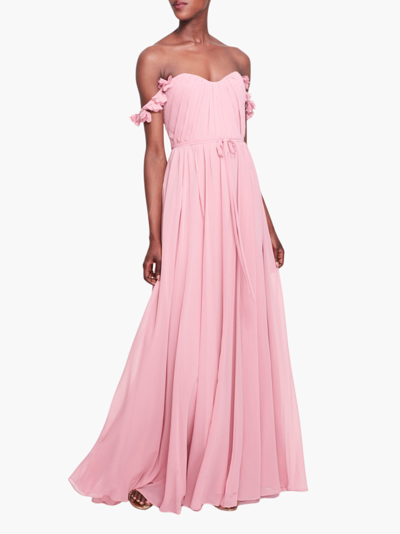 Ravenna Off Shoulder Floral Gown