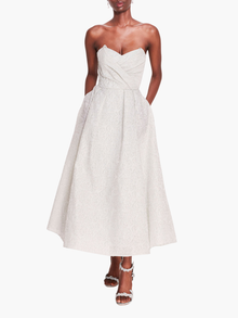 Cloque Sweetheart Dress