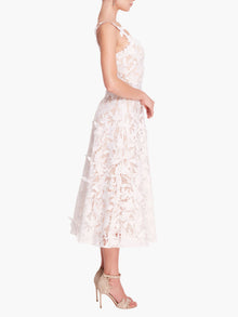 nicholas guipure lace cocktail dress NICHOLAS Guipure Lace Dress in Rose