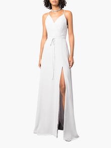 Sessa V-Neck Drape Gown