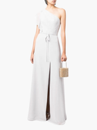 Cosenza One Shoulder Flutter Sleeve Gown