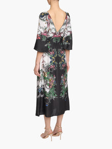 Garden of Eve Billowy Twill Empire Midi Dress