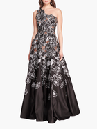 Satin One Shoulder Gown