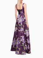 Square Neck Drape Ballgown