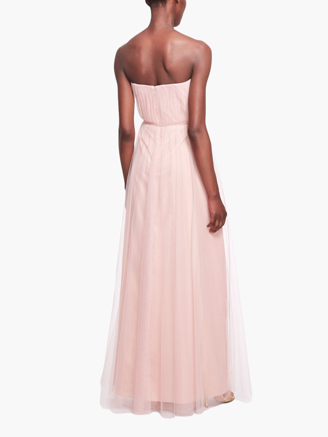 slim fit dress slacks Long Prom Dress with Removable Tulle Overskirt
