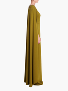 Embellished Cape Gown