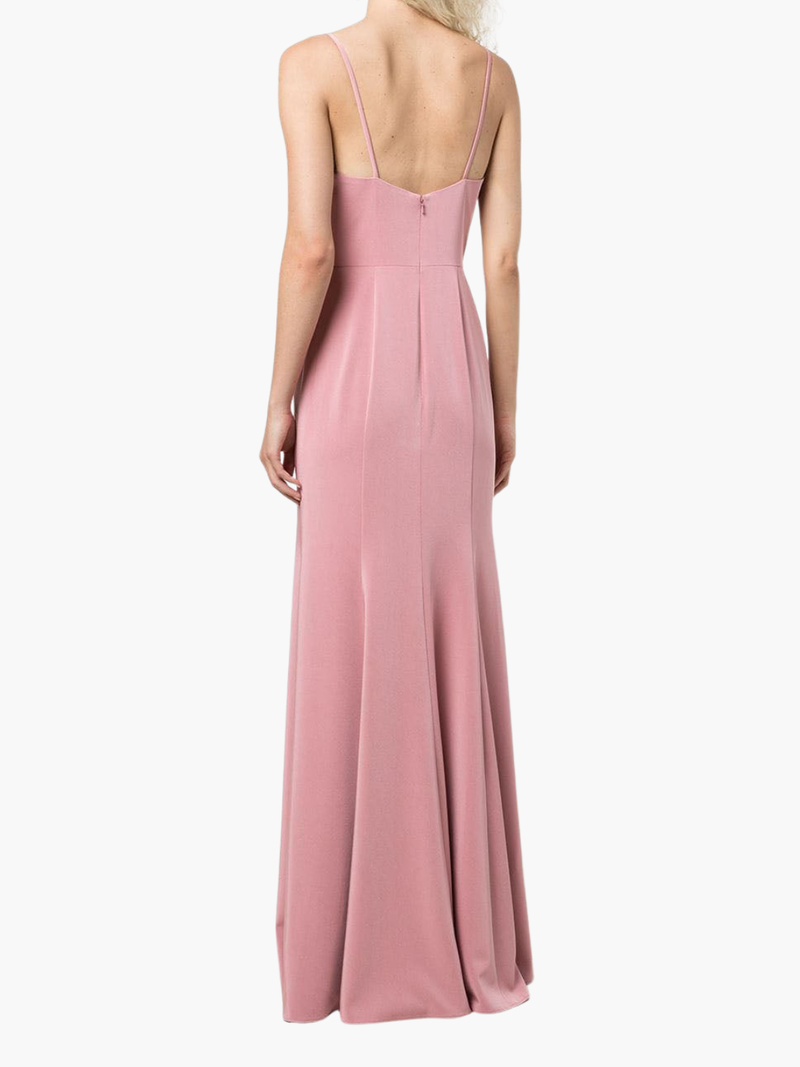 Crema Deep V Gown