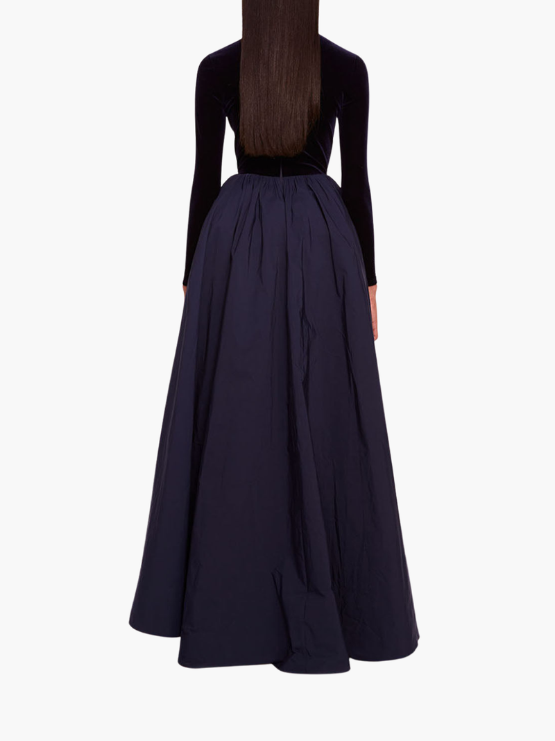 Velvet Taffeta Gown