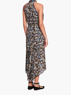 Magnolia Printed Viscose Halter Midi Dress