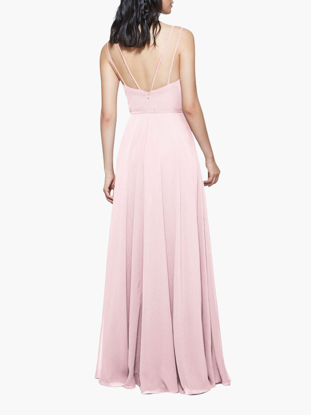 Valentia Chiffon V-Neck Gown