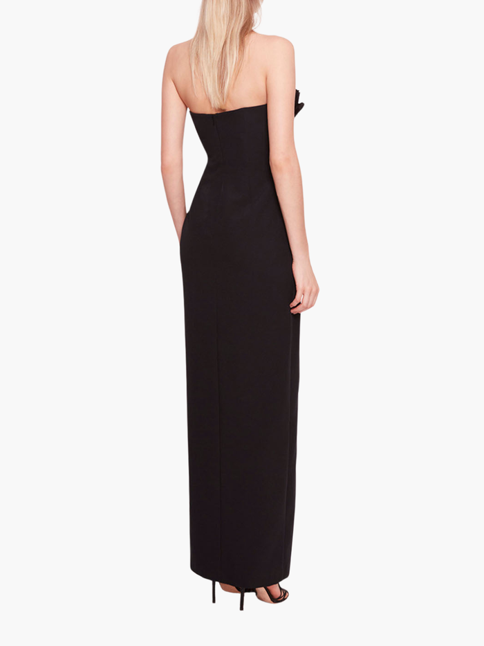 Pleated Neckline Gown