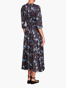 Carnation Sateen Midi Dress