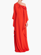 Embroidered Draped Kaftan