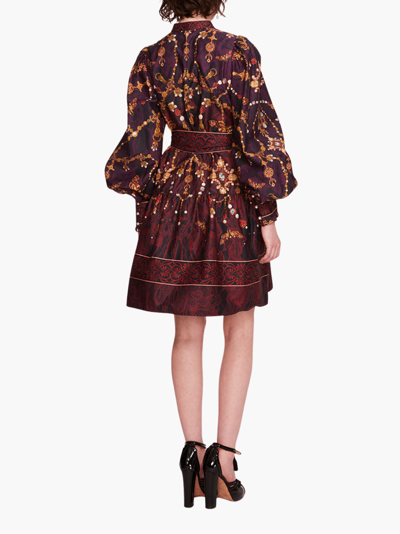 Printed Poplin Mini Dress