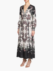 Corded Twill Midi Dress