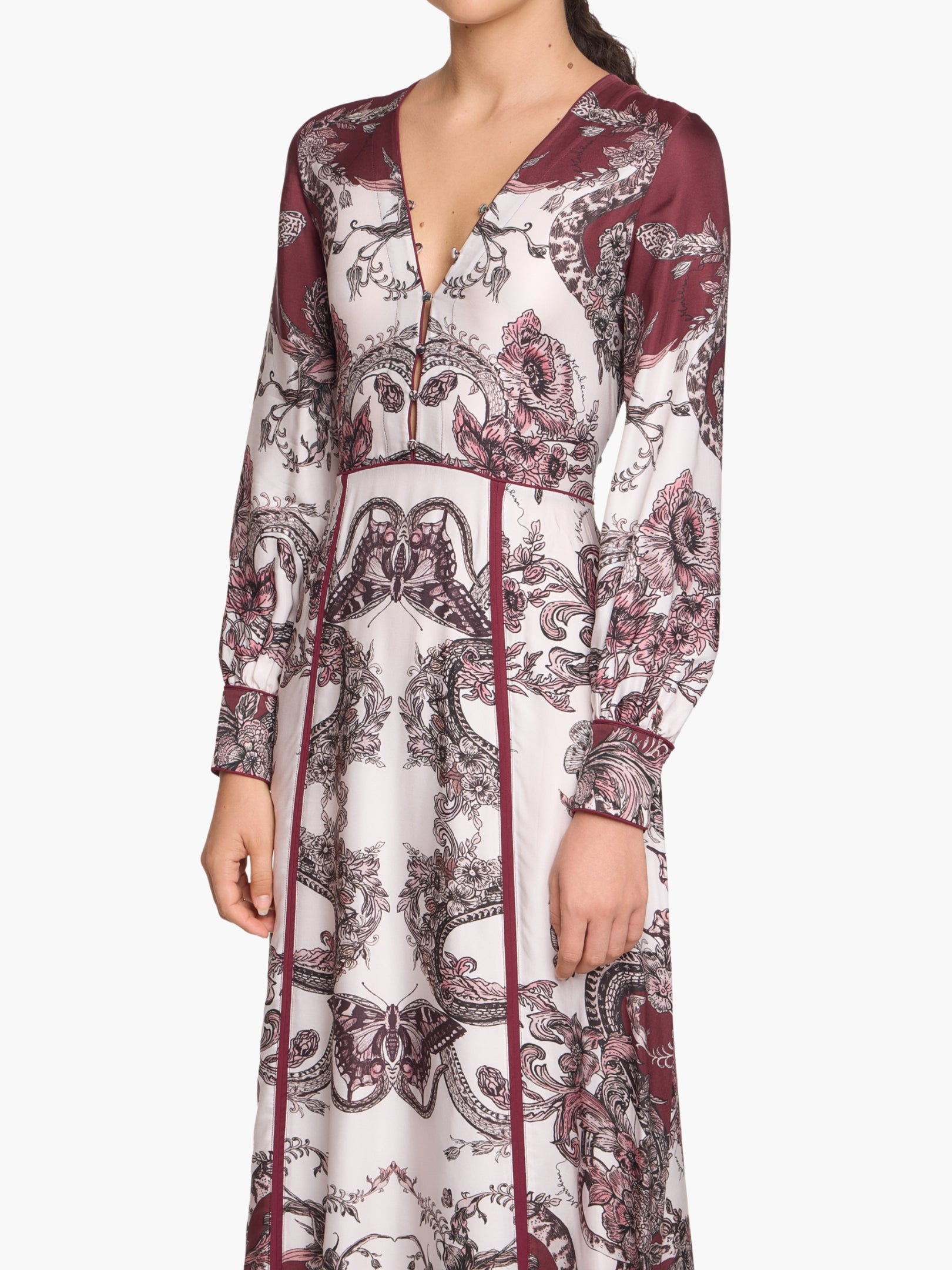 Garden of Eve Corded Twill Midi Dress