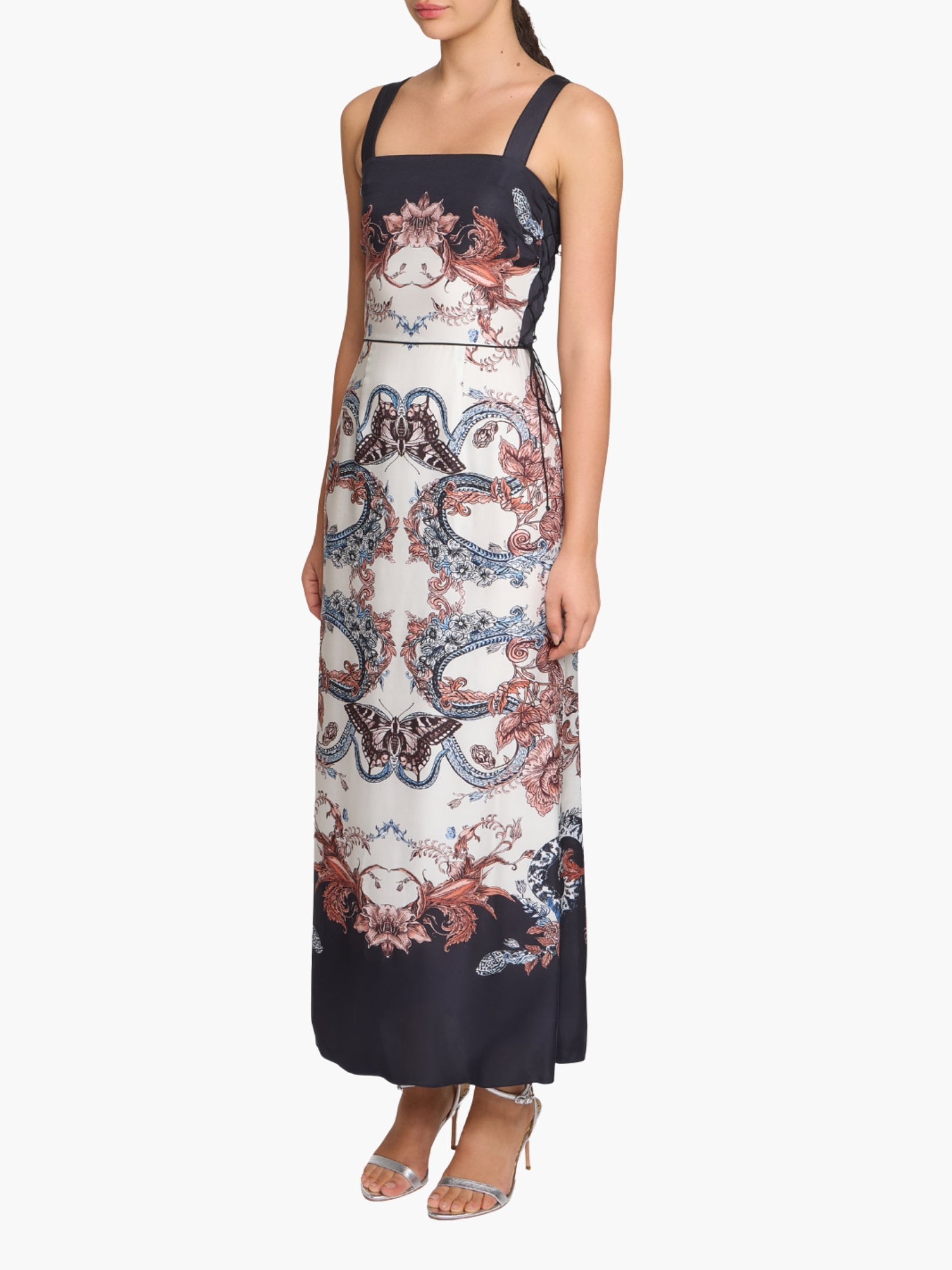 Garden of Eve Sleeveless Twill Maxi Dress
