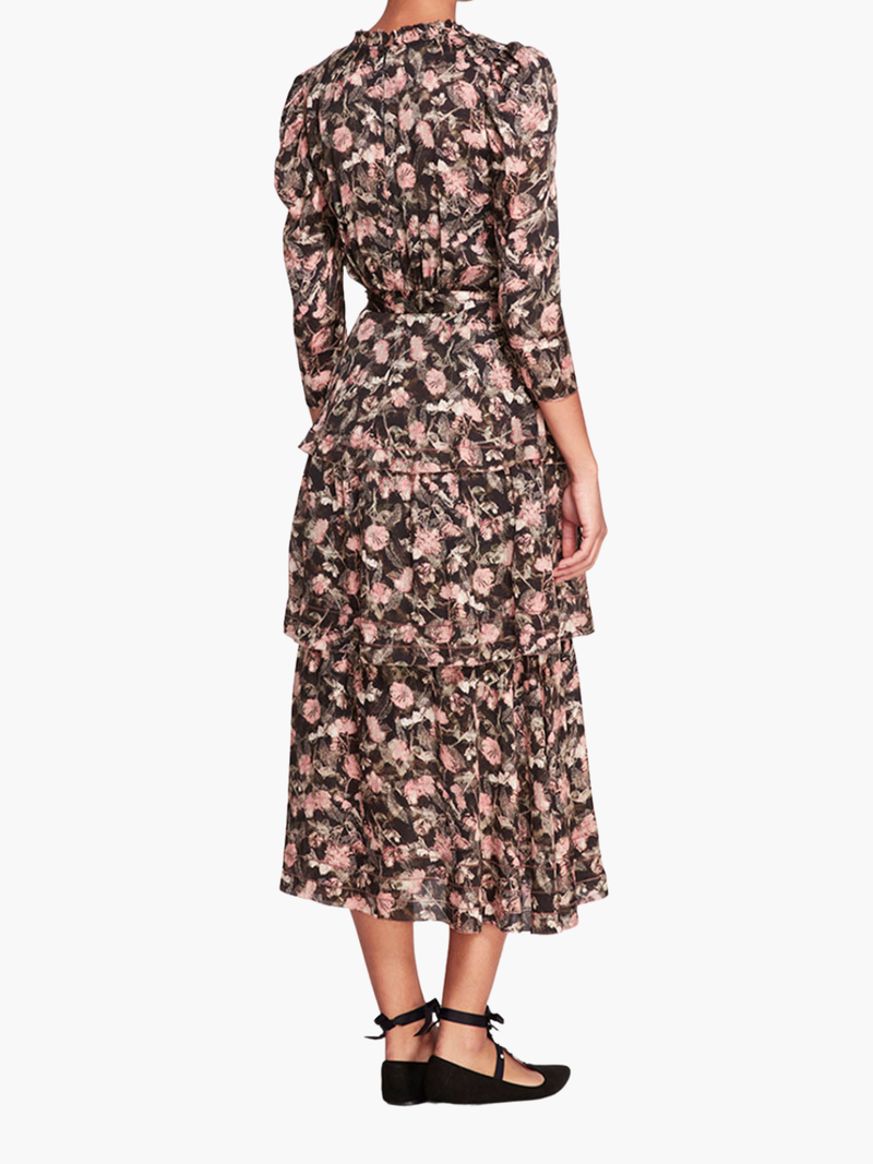 Juniper 3-Tier Embroidered Maxi Dress