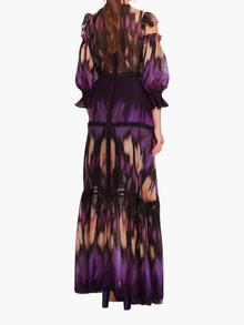 Abstract Viscose Maxi Dress