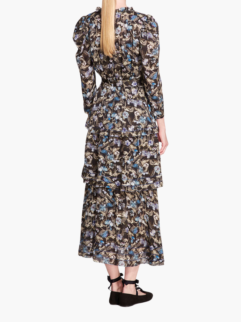 Juniper 3-Tier Embroidered Maxi Dress